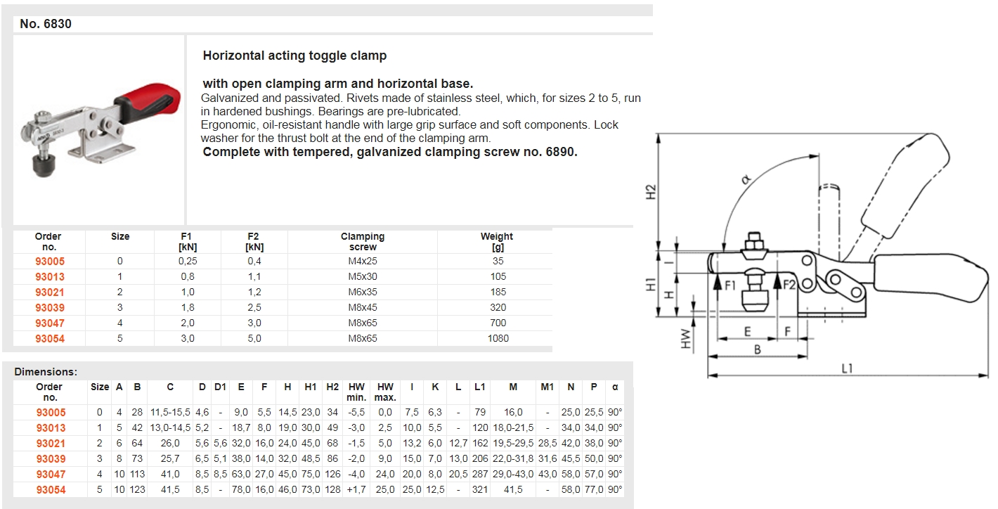 AMF Toggle Clamp Catalog Page