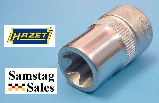 Hazet 880-E12 Socket, 3/8" drive, 6
                      point, 28mm long