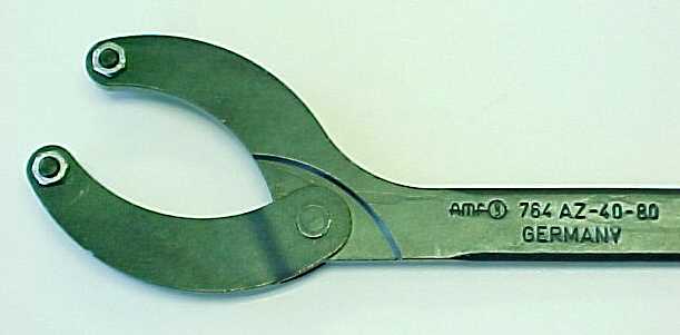 AMF 40758 Pin wrench 14mm-3.94/5mm adjustable 